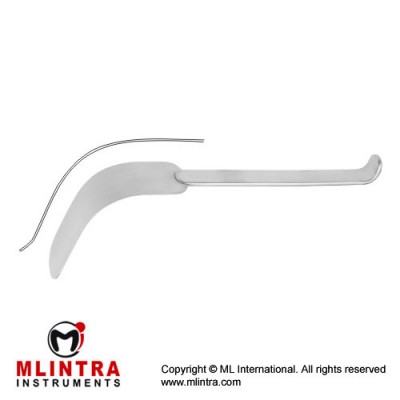 Kummel Abdominal Spatula Stainless Steel, 31 cm - 12 1/4" Blade Width 45 mm